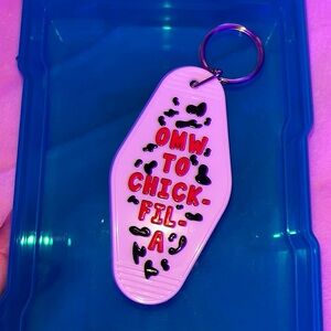 Custom Hotel Keychain - Chick fli a
